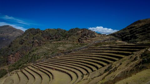 Terraces And Inca Ruins Near Pisac, Sacred Valley, Peru
