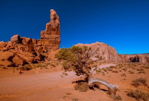 The Thumb Along Scenic Drive In Monument Valley, AZ
