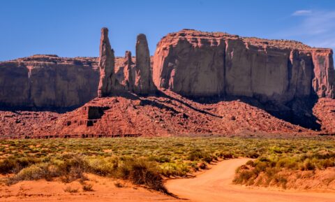 Three Sisters, Monument Valley, AZ