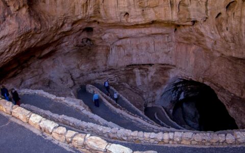 Trail Goes Down, Down, Down… Into Darkness Of Carlsbad Caverns, NM