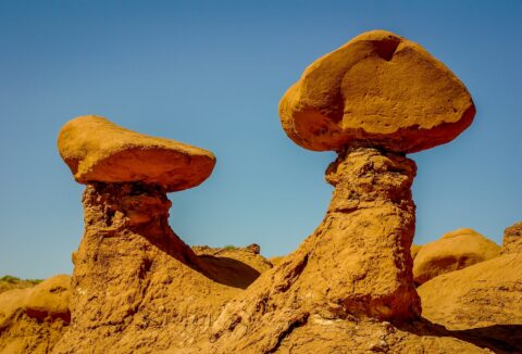 Two Goblins In  Goblin Valley State Park, UT