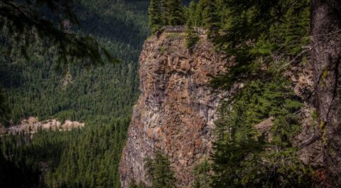 Vista At Spahat Falls, Wells Gray Provincial Park, BC