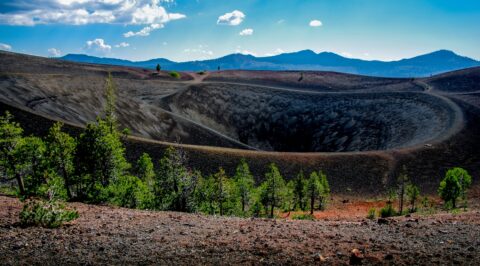 Walking Around, On The  Top Of The Cinder Cone, Lassen Volcanic National Park, CA