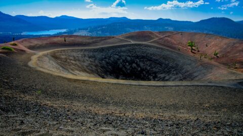 Walking Around The Crater Of The Cinder Cone, Lassen Volcanic National Park, CA