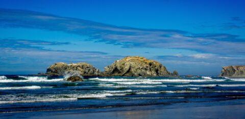 Windy Day On The Bandon Beach, OR