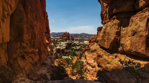Windy Pass Between Devil’s Kitchen And Chesler Park, Needles, Canyonlands National Park, UT