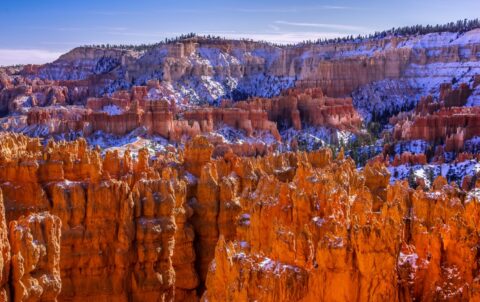 Winter Scenery In Bryce Canyon National Park, UT