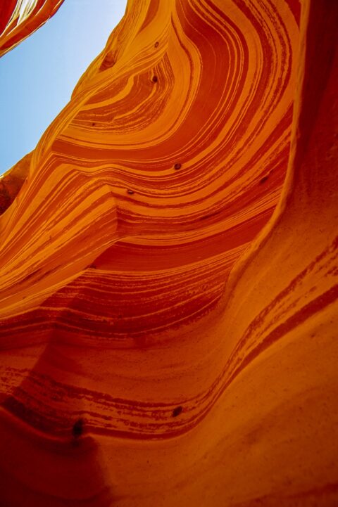 You Still Can See The Sky Above Inside Zebra Slot Canyon, Grand Staircase Escalante National Monument, UT