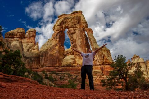 rrasha @ Druid Arch In Needles, Canyonlands National Park, UT
