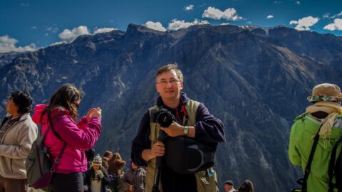 rrasha At El Mirador De La Cruz Del Condor In Colca Canyon, Peru