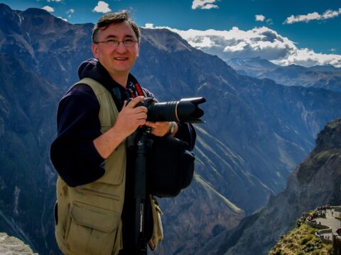 rrasha At El Mirador De La Cruz Del Condor In Colca Canyon, Peru