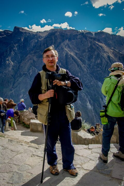 rrasha At El Mirador De La Cruz Del Condor In Colca Canyon, Peru