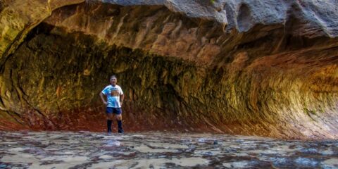 rrasha in the The Subway, Zion National Park, UT