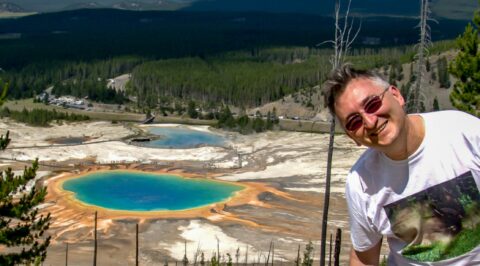 rrasha On The Hill Above Grand Prismatic Pool, Yellowstone National Park, WY