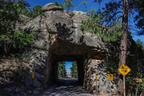 Another Tunnel, Another Look  At Mount Rushmore From The Iron Mountain Road Through  Black Hills, SD