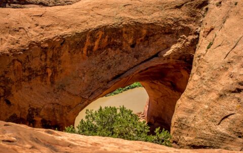 Arch Along Poison Spider Trail, Moab, UT