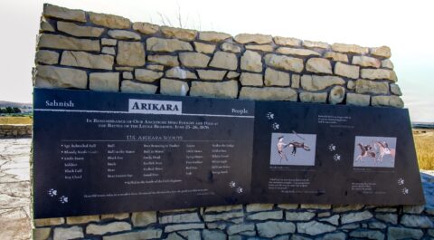 Arikara Indian Section of Memorial @ Little Bighorn Battlefield National Monument, MT