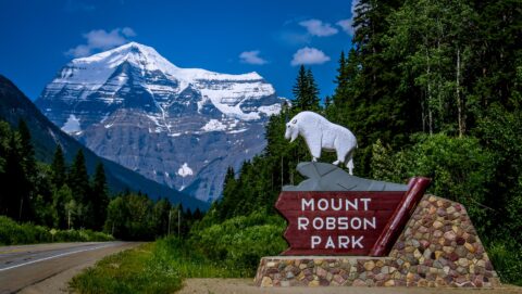 West Entrance To Mount Robson Provincial Park, BC