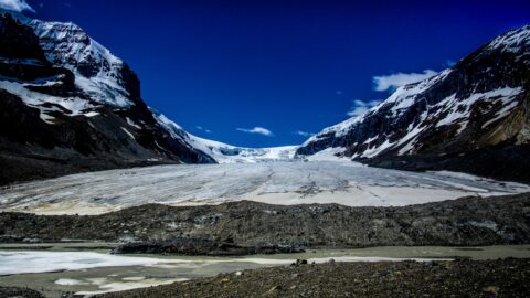 Athabasca Glacier, Columbia Icefields In Jasper National Park, AB