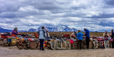Business At The High Level (5,000 m) In Andes, Peru