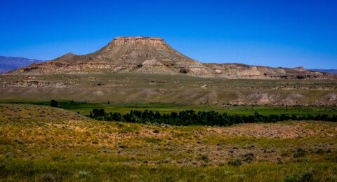Mesa Along Scenic Byway 26, WY
