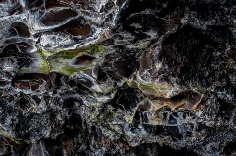 Ceiling of the cave, Craters Of The Moon National Monument, ID