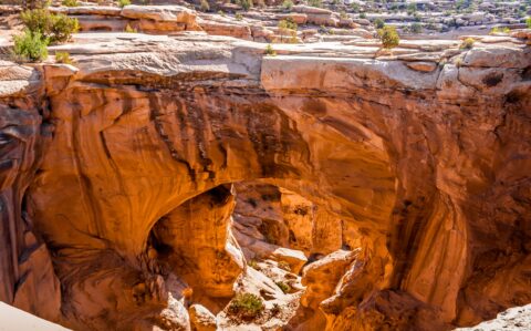 Close Look At Gemini Bridges, Moab, UT