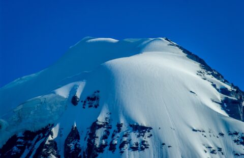 Conic Mountain Top near Maligne Lake, Jasper National Park, AB