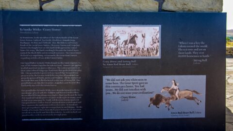 Crazy Horse Lakota Indian Section of Memorial @ Little Bighorn Battlefield NM, MT