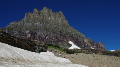 Crest Of The Clements Mountain Along Hidden Lake Trail, Glacier National Park, MT