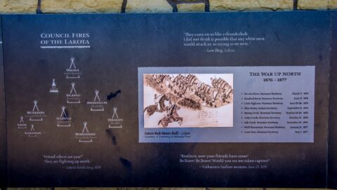 Display At Lakota Indian Section of Memorial @ Little Bighorn Battlefield National Monument, MT