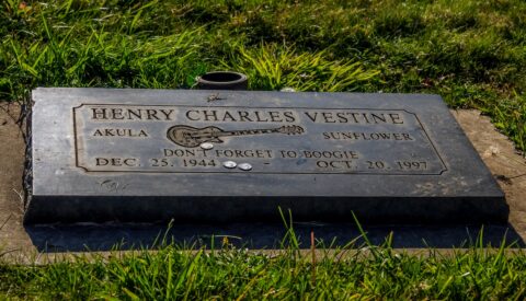 Don’t Forget To Boogie-Henry Vestine Memorial, Oak Hill Cemetery, Eugene, OR