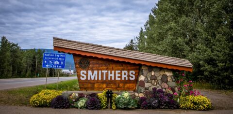 Entering Smithers, BC