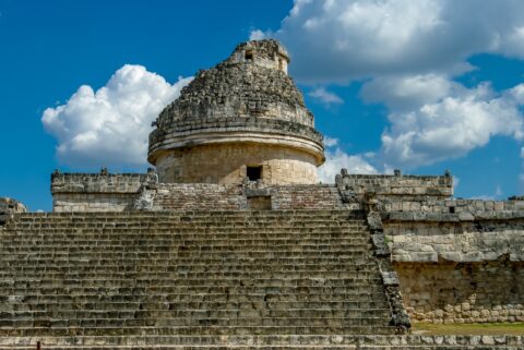 El Caracol In Chichen Itza Archaeological Site