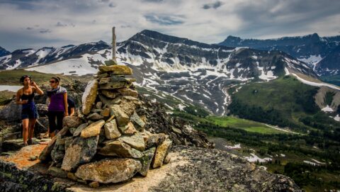 End Of The Trail On The Bald Hills Near Maligne Lake, Jasper National Park, AB