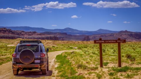 Entering Cathedral Valley Via Carneville Road, UT