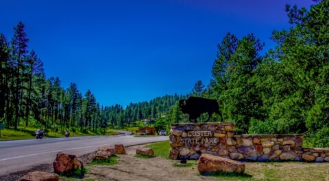 Entrance To Custer State Park In  Black Hills, SD