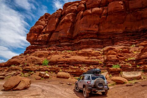 FJ At The End Of Chicken Corners Trail, Moab, UT