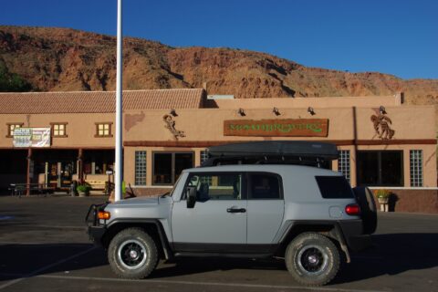 FJ In Front Of Moab Brewery, Moab, UT