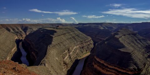 Goosenecks Of San Juan River In Goosenecks State Park, UT