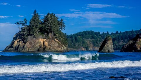 Island On The Trinidad State Beach, CA