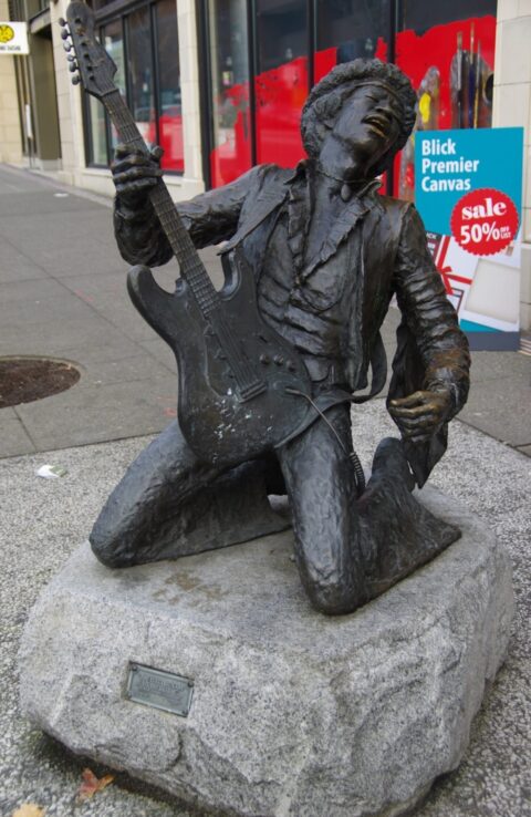 Jimi Hendrix Statue, Seattle, WA