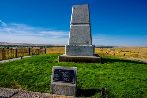 Last Stand Hill Monument, Little Bighorn Battlefield National Monument, MT