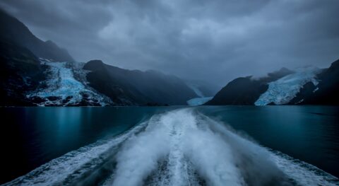 Look Back At Northland Glacier, Beloit Glacier And Coxe Glacier In Prince William Sound, AK