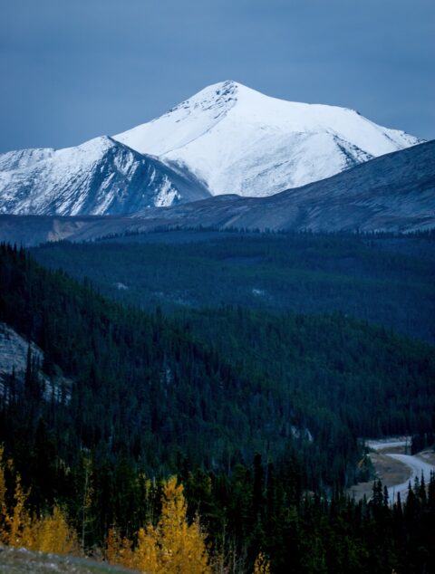 Look From Alaska Highway At Stone Mountain Provincial Park, Northern BC