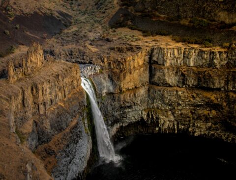 Look From Different Angle At Beautiful Palouse Falls, WA