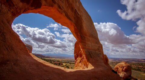 Look Through Wilson Arch, Moab, UT