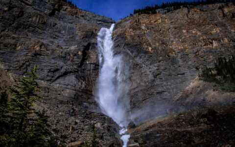 Magnificent Takkakaw Falls With 254 Meter Plunge In Yoho National Park, BC