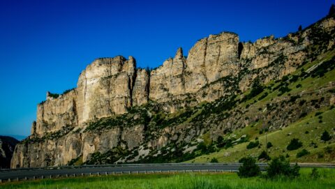 Massive Rock Formations Along Scenic Byway 26, WY