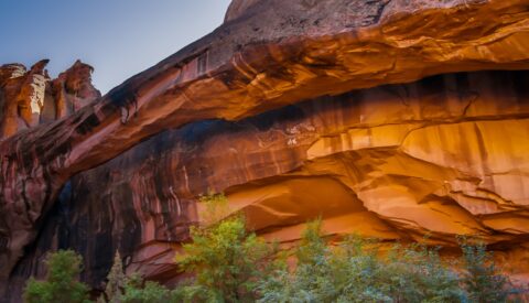 Morning Glory Bridge In Negro Bill Canyon, Moab, UT